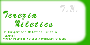 terezia miletics business card